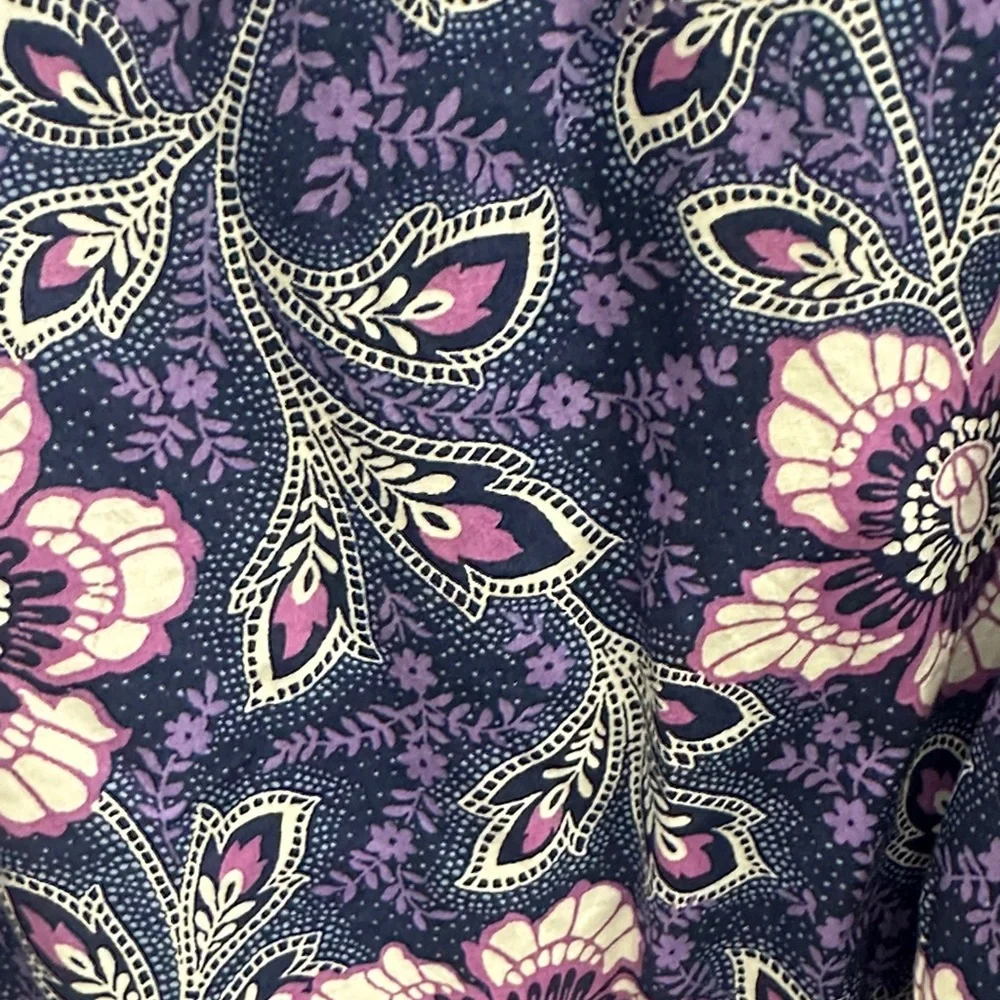 Talbots Poplin Fit n Flare Dress Lexington Floral - Picture 4 of 5